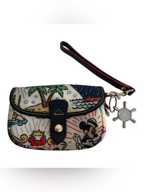 DOONEY & BOURKE X DISNEY Small Wristlet Bag Cruise Line Castaway Club Mickey